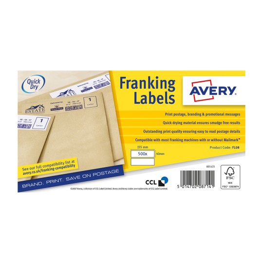Avery franking labels fl01